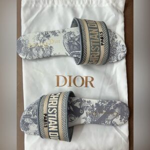 Light Blue Slide Sandal